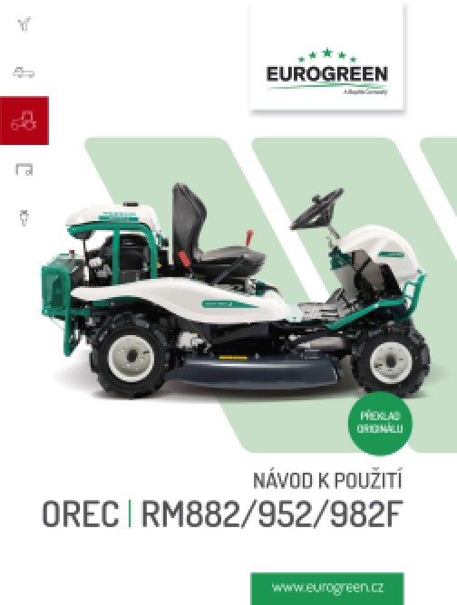 Návod k použití OREC RM 882/952/982F