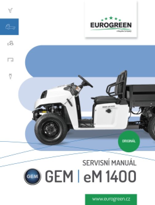 Servisní manuál GEM eM 1400 ANGL.