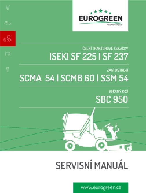 Servisní manuál Iseki SF 225/237 ANGL.