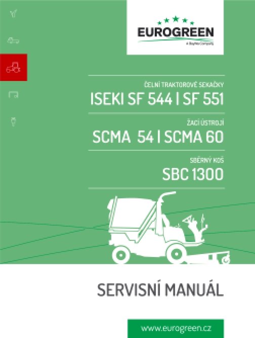 Servisní manuál Iseki SF 544/551 ANGL.