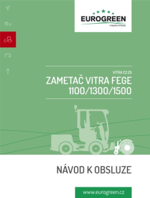 Návod k obsluze Vitra C2.25 Zametač FEGE 1100/1300…