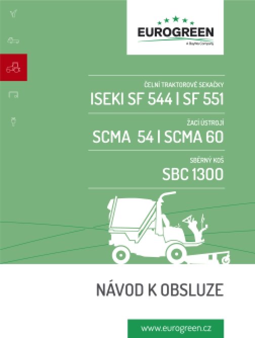 Návod k obsluze Iseki SF 544/551