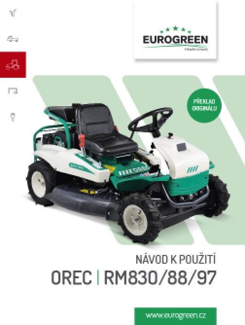 Návod k použití OREC RM830/88/97